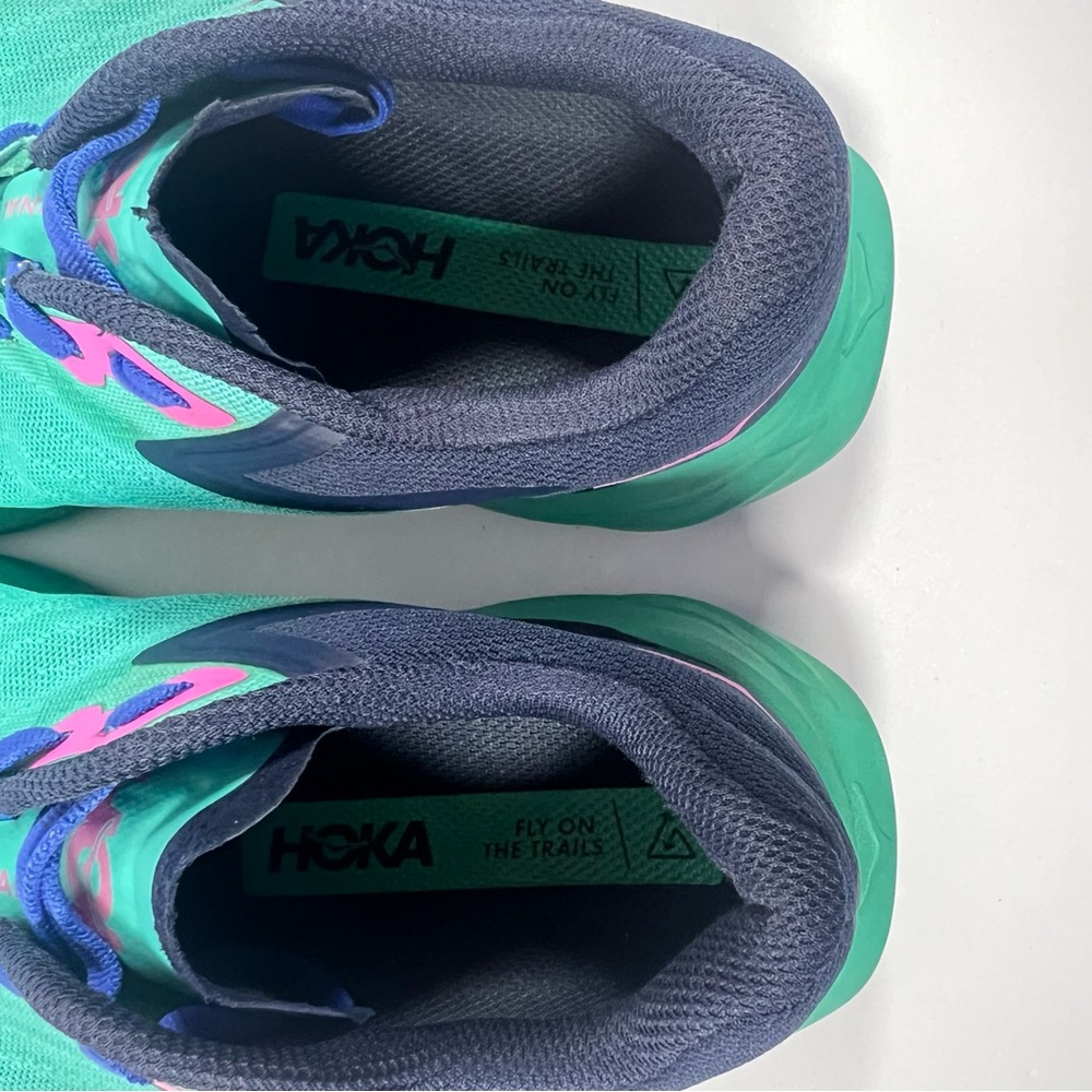 Hoka One One Zinal Womens Size 9.5 B Teal Running Shoes Atlantis Outer Space - Picture 10 of 13